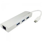 Ficha técnica e caractérísticas do produto Cabo Adaptador USB Tipo C Macho para 3 X USB 3.0 Femea e 1 X - Storm