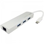 Ficha técnica e caractérísticas do produto Cabo Adaptador USB Tipo C Macho para 3 X USB 3.0 Femea e 1 X - Storm
