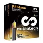 Ficha técnica e caractérísticas do produto Cabo Coaxial 100 Metros Rf-4Mm Bipolar 2X26 Awg Cabletech