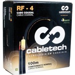 Ficha técnica e caractérísticas do produto Cabo Coaxial Cftv Rff4Mm+Bipolar 2X26 Awg 85% Br Cx 100M Cabletech