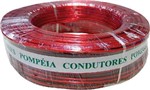 Ficha técnica e caractérísticas do produto Cabo Cristal 2x1.00mm Vermelho 100 Metros - Pompeia