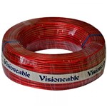 Ficha técnica e caractérísticas do produto Cabo Cristal 2x18 0.75mm 100 Metros Vermelho - Visioncable