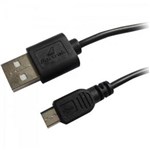 Ficha técnica e caractérísticas do produto Cabo de Dados Micro USB 1,2M Umi-102/1.2Bk Preto Fortrek