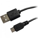 Ficha técnica e caractérísticas do produto Cabo de Dados Micro USB 1.2M UMI-101/1.2BK Preto Fortrek