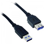 Ficha técnica e caractérísticas do produto Cabo de Dados USB 3.0 a Macho X USB 3.0 a Fêmea 1,8m CBUS0012 Preto STORM - 69