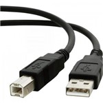 Ficha técnica e caractérísticas do produto Cabo de Dados USB 2.0 a Macho X USB 2.0 B Macho 5m Preto Storm