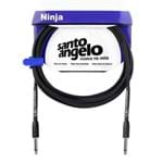 Cabo de Instrumentos e Interligações de Equipamentos Ninja Guitar P10 X P10 25ft 7.62 Metros,bitola 0,20mm²/24awg - Sant...