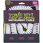 Ficha técnica e caractérísticas do produto Cabo Ernie Ball 6045 Coiled Ultraflex Cable Branco - Espiral - 9,14m