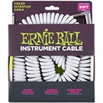 Ficha técnica e caractérísticas do produto Cabo Ernie Ball 6045 Coiled Ultraflex Cable Branco Espiral