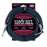 Ficha técnica e caractérísticas do produto Cabo Ernie Ball para Instrumento Braided em L 7,62m Azul