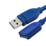 Ficha técnica e caractérísticas do produto Cabo Extensor USB 3.0 a Macho + a Fêmea 2 Metros - 018-7702 - ChipSCE