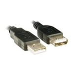 Ficha técnica e caractérísticas do produto Cabo Extensor USB a Macho / a Femea 3 Metros - Preto PCYES
