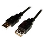 Ficha técnica e caractérísticas do produto Cabo Extensor USB a Macho X B Fêmea Preto Cbus0005 Storm