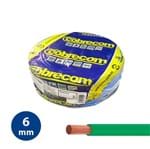 Ficha técnica e caractérísticas do produto Cabo Flexível 6mm Verde - Rolo 100m - Cobrecom - Cobrecom