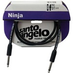 Ficha técnica e caractérísticas do produto Cabo Guitarra 0,20mm P10 X P10 Ninja 0,91m Santo Angelo