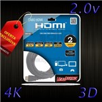 Ficha técnica e caractérísticas do produto Cabo HDMI 2.0 4k 1080p com 2 Metros Brasforma Ultra Hd 3D Ready