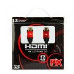 Ficha técnica e caractérísticas do produto Cabo HDMI 2.0 - 4K, Ultra HD, 3D, 19 Pinos - 10 Metros - Chip Sce