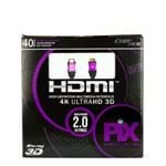 Ficha técnica e caractérísticas do produto Cabo HDMI 2.0 - 4K, Ultra HD, 3D, 19 Pinos - 40 Metros
