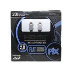 Ficha técnica e caractérísticas do produto Cabo HDMI 2.0 Flat 20 Metros Pontas Desmontáveis 19 Pinos Chip Sce