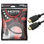 Ficha técnica e caractérísticas do produto Cabo HDMI 2.0 2 Metros 4K UltraHD 19 Pinos - ChipSCE - 018-2222