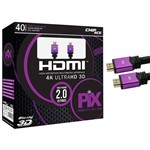 Ficha técnica e caractérísticas do produto Cabo HDMI 2.0 Ultra HD 4K 3D 40 Metros