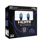 Ficha técnica e caractérísticas do produto Cabo Hdmi 4k Ultra Hd 2.0 3D Ethernet HDR C/ Filtro 20 Metros - Pix