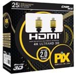 Ficha técnica e caractérísticas do produto Cabo HDMI 25 Metros 2.0 018-2520