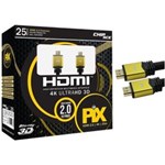 Ficha técnica e caractérísticas do produto Cabo HDMI 25 Metros 2.0 4K 3D Chip Sce