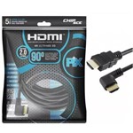Ficha técnica e caractérísticas do produto Cabo Hdmi 5m 2.0 19 Pinos Ethernet 5 Metros 4k Ultra HD 3d