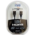 Ficha técnica e caractérísticas do produto Cabo HDMI ELG 1.4 High Speed HS2030 com Ethernet - 3 Metros
