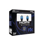 Ficha técnica e caractérísticas do produto Cabo HDMI Flat 2.0 19 Pinos 4k 20 Metros 018-9820 Pix