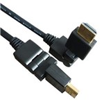 Ficha técnica e caractérísticas do produto Cabo HDMI HDMI0360 para HDTV 1.8 M Preto Brasforma