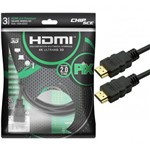 Ficha técnica e caractérísticas do produto Cabo Hdmi 3 Metros 2.0 19 Pinos Ethernet 4k Ultra HD 3D