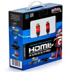 Ficha técnica e caractérísticas do produto Cabo HDMI Versão 2.0, 19 Pinos, 4K, Ultra HD, 3D - 20 Metros