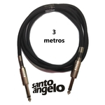 Ficha técnica e caractérísticas do produto Cabo Instrumento P10m/10m 3 Metros Santo Angelo