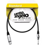 Ficha técnica e caractérísticas do produto Cabo Microfone 0,30MM Conectores P10 X XLR Femea ANGLHG 03FT 0.91 Mt - Santo Angelo