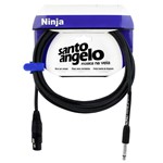 Ficha técnica e caractérísticas do produto Cabo Microfone Santo Angelo 08735 Ninja Hg 20ft 6,10m Embo.P10 Xlr Preto