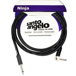 Ficha técnica e caractérísticas do produto Cabo P10 / P10L para Instrumento 0,20 mm Preto Mod Ninja 20FT 6,10 Mt - Santo Angelo