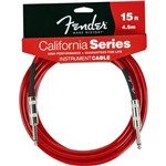 Ficha técnica e caractérísticas do produto Cabo para Instrumentos 4,5m California Series Vermelho - Fender - Fender