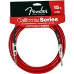 Ficha técnica e caractérísticas do produto Cabo para Instrumentos Fender 4,5m California Series - Vermelho