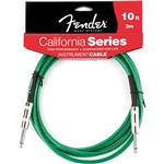 Ficha técnica e caractérísticas do produto Cabo para Instrumentos 3m California Series Verde - Fender - Fender