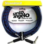 Ficha técnica e caractérísticas do produto Cabo Violão Guitarra Santo Ângelo Textil 3,05 Metros Plug L - Santo Angelo