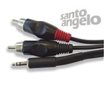 Ficha técnica e caractérísticas do produto Cabo Santo Angelo Ac7 2,0m Audio P2 Estéreo X 2 Rca - Santo Ângelo