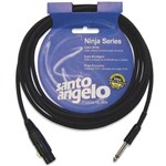 Ficha técnica e caractérísticas do produto Cabo Santo Angelo Ninjahg 15ft de 4.57m para Microfone - Preto