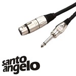 Ficha técnica e caractérísticas do produto Cabo Santo Angelo para Microfone P10/xlr Angel Hg 4,57m