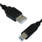 Cabo USB A/B 2.0 1,80m - Cia do Software