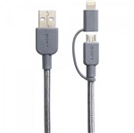 Ficha técnica e caractérísticas do produto Cabo USB/Mini C/Lightning CP-ABLP150H Cinza SONY - 102