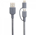 Ficha técnica e caractérísticas do produto Cabo USB/Mini C/Lightning CP-ABLP150H Cinza SONY