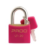 Ficha técnica e caractérísticas do produto Cadeado com Chaves Colors - LT 20mm - Rosa - Pado