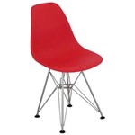 Ficha técnica e caractérísticas do produto Cadeira Eames Eiffel Infantil Vermelha - Deekiv-1272